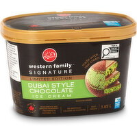 Western Family - Signature Limited Edition Dubai Style Chocolate Ice Cream, 1.65 Litre
