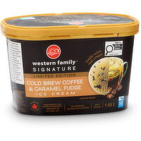 Western Family - Signature Limited Edition Cold Brew Coffee & Caramel Fudge Ice Cream, 1.65 Litre