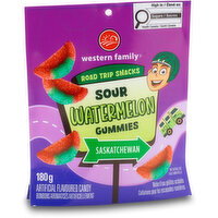 Western Family - Sour Watermelon Gummies, 180 Gram