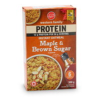 Western Family - Instant Oatmeal Maple & Brown Sugar Flavour, 300 Gram