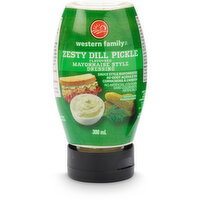 Western Family - Zesty Dill Pickle Flavoured Mayo, 300 Millilitre