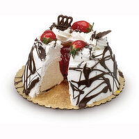 Bake Shop - Whipped Cream Iced Strawberry Angel Food Cake, 940 Gram