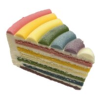 PriceSmart Foods - Rainbow Mousse Cake Slice, 1 Each