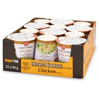 Western Family - Instant Noodles in a Cup, Chicken Flavour, 12 Each