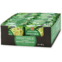 Western Family - Instant Noodles, Vegetable Flavour, 24 Each