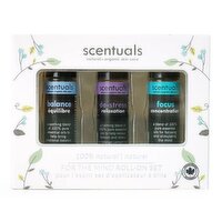 Scentuals - For the Mind Roll-On Set, 3 Each
