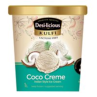 Desilicious - Kulfi Lactos Free Coco Creme, 1 Litre