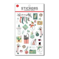 Santa Secrets - Xmas Embossed Stickers, 1 Each