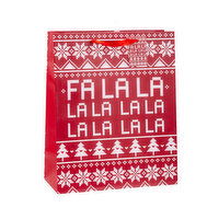 Paper Trendz - Xmas Gift Bag Large Matte with Gift tag, 1 Each