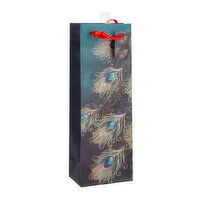 Paper Trendz - Christmas Bottle Bag - Matte & Glitter, 1 Each