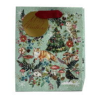 Paper Trendz - Xmas Deluxe Gift Bag Medium Forest, 1 Each