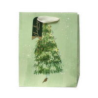 Paper Trendz - Xmas Deluxe Gift Bag Med Green Tree, 1 Each