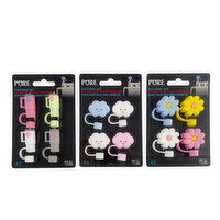 PURE - 4pc Fun Straw Caps, 1 Each