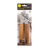 Luciano Gourmet - Stainless Steel Can Opener with Acacia Wood, 1 Each