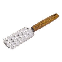 Luciano Gourmet - Stainless Steel Grater with Acacia Wood Handle, 1 Each
