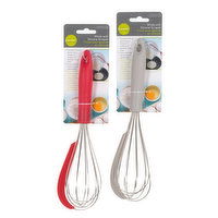 L Gourmet - 11 inch Whisk with Silicone Scraper, 1 Each