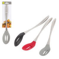 L Gourmet - Silicon Slotted Spoon, 1 Each