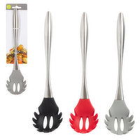 L Gourmet - SS Silicone Spaghetti Server, 1 Each