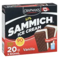 Chapman's - Li'l Sammich Ice Cream - Vanilla