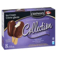 Chapman's - Ice Cream Bars - Almonds & Milk Chocolate, 8 Each