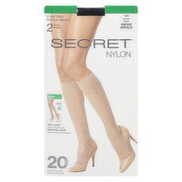 Secret - Knee Highs - Black, 2 Each