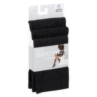 Secret - Socks Knee Length - Black, 3 Each