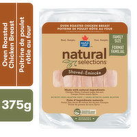 Maple Leaf - Natural Selections Oven Roasted Chicken Breast Shaved Family Size, 375 Gram