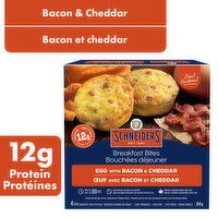 Schneiders - Breakfast Bites Egg with Bacon & Cheddar, 4 Each