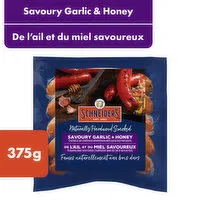 Schneiders - Naturally Hardwood Smoked Savoury Garlic & Honey Sausage, 375 Gram