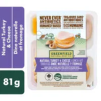 Greenfield Natural Meat Co. - Turkey & Cheese Lunch Kit, 81 Gram