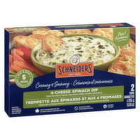 Schneiders - 4-Cheese Spinach Dip, 2 Trays, 530 Gram