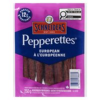 Schneiders - Pepperettes Sausage Snacks European, 250 Gram