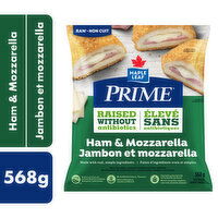 Maple Leaf - Prime Raised Without Antibiotics, Chicken Cutlets - Ham & Mozzarella, 568 Gram