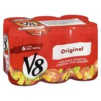 V8 - Vegetable Cocktail, Original, 6 Each