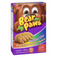 Dare - Bear Paws Soft Cookies, Rainbow Chip 6 Pack, 240 Gram