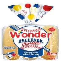 Wonder - Ball Park Classics Hotdog Buns, 6 Each
