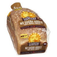 Country Harvest - Whole Wheat Bread No Sugar Added, 600 Gram