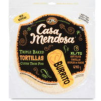 Casa Mendosa - Triple Baked Burrito Tortillas White XL, 6 Each