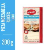 Saputo - Mozzarellissima Cheese Slices, Light, 200 Gram