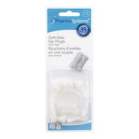 Pharmasystems - Soft Wax Ear Plugs, 12 Each