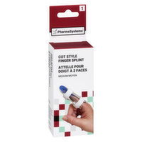 Pharmasystems - Cot Style Finger Splint Medium, 1 Each