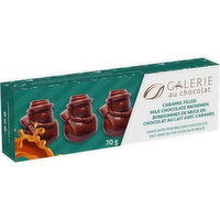 Galerie Au Chocolat - Milk Chocolate Caramel Snowman, 70 Gram