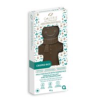 Galerie Au Chocolat - Gingerbread Man Milk Chocolate Crisp Bar, 80 Gram