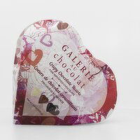 GALERIE au chocolat - Assorted Crispy Chocolate Hearts Box, 100 Gram