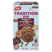 Leclerc - Tradition Soft Oatmeal Cookies Chocolatey Chip & Cocoa, 240 Gram