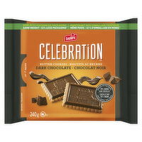 Leclerc - Celebration Dark Chocolate Butter Cookies, 240 Gram
