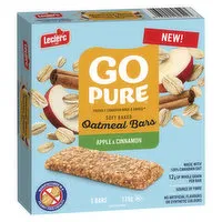 Go Pure - Soft Baked Oatmeal Bars, Apple & Cinnamon, 5 Each