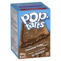 Kellogg's - Pop-Tarts, Frosted Chocolate Fudge Flavour, 8 Pack, 384 Gram