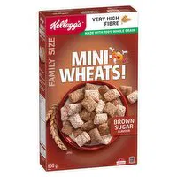 Kellogg's - Mini Wheats! Brown Sugar Flavor Cereal, Family Size, 650 Gram