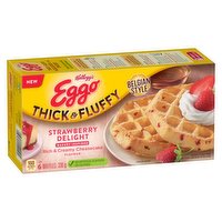 Kellogg's - Eggo Thick & Fluffy Strawberry Delight Cheesecake Frozen Waffle, 330 Gram